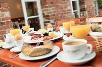 Hotel Fr�hst�ck in de der Alten Schule in Reichenwalde